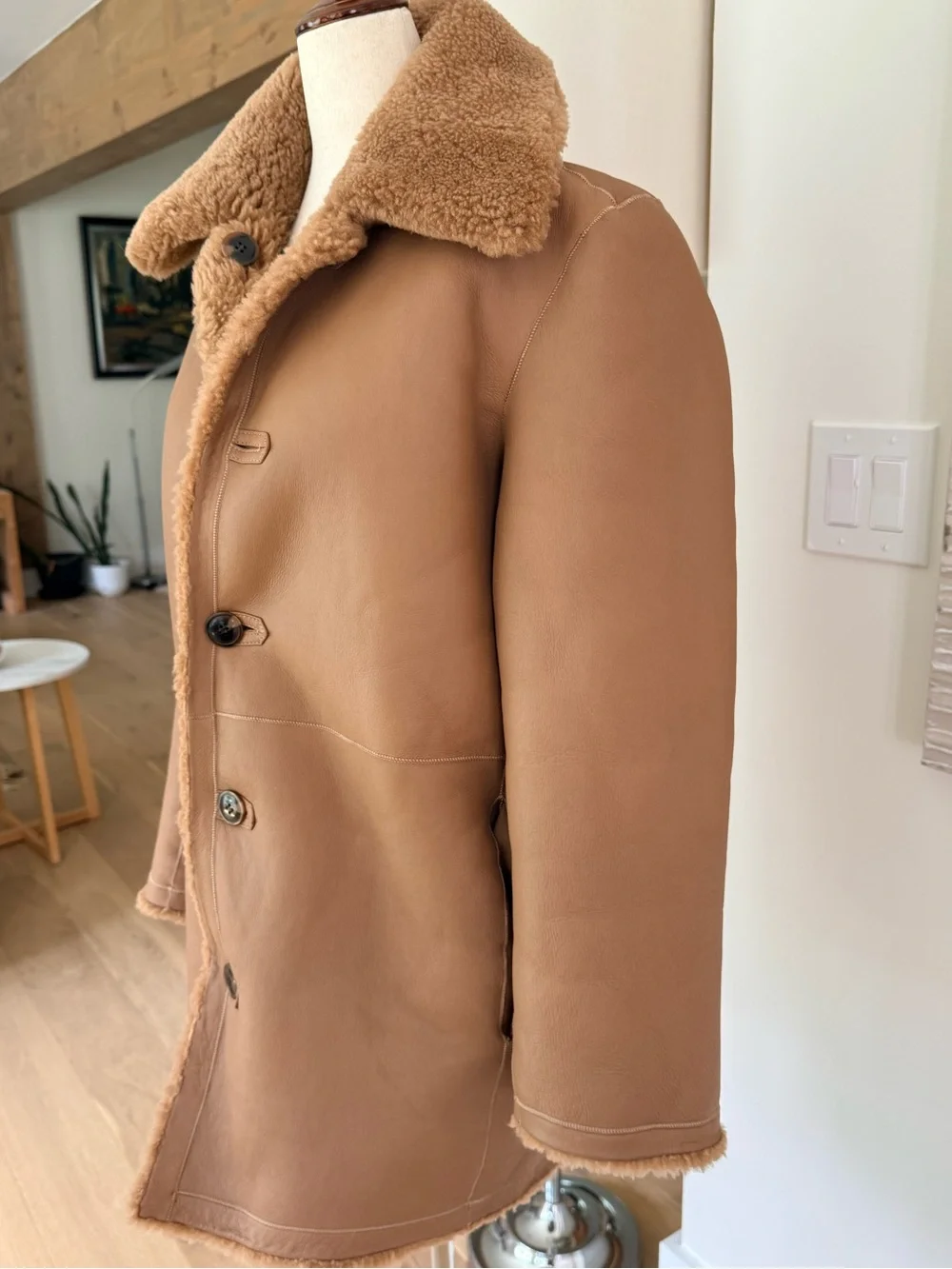 Jenni Kayne Aurora Reversible Shearling Coat size XS